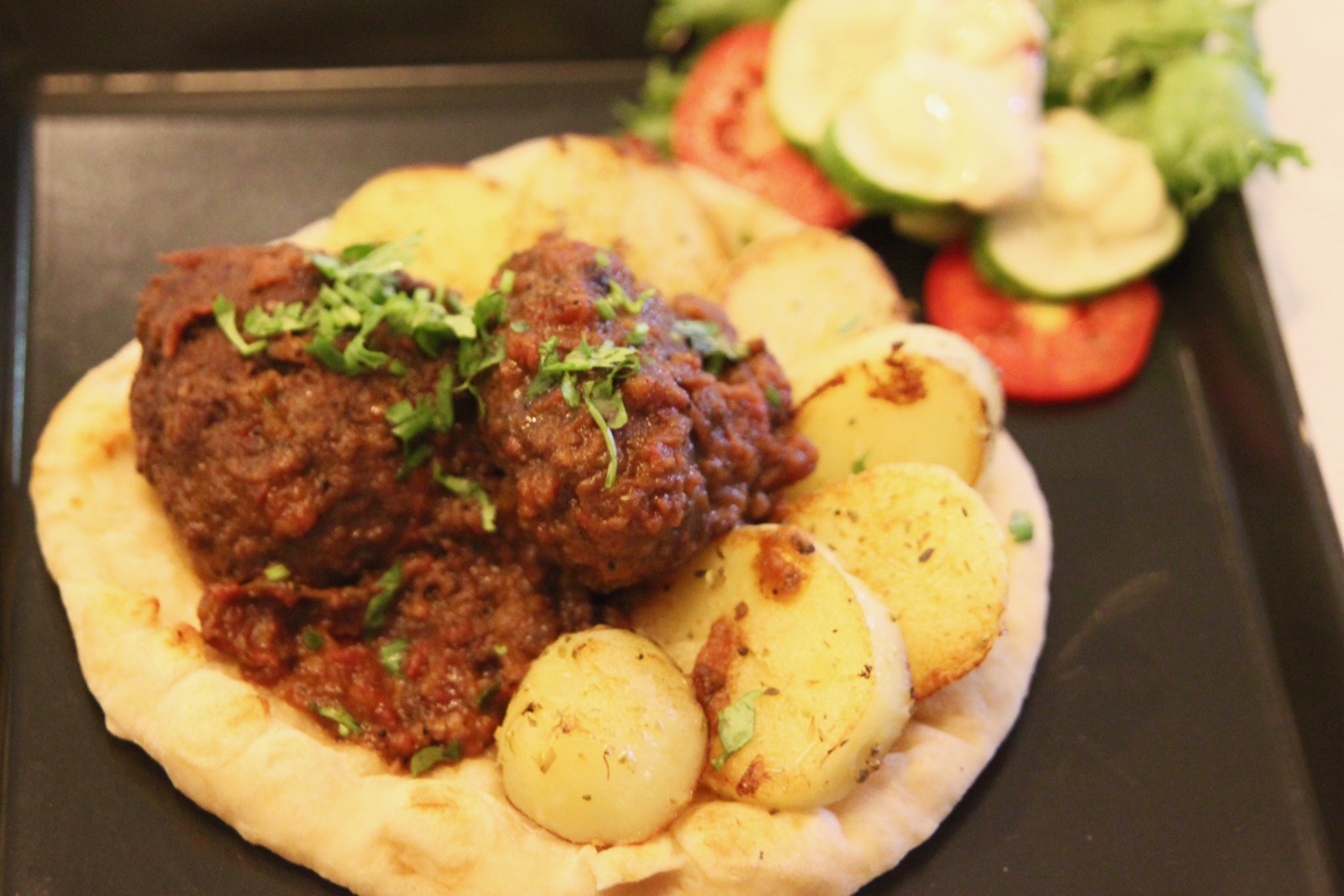190Greek Meatballs in Red Wine Sauce