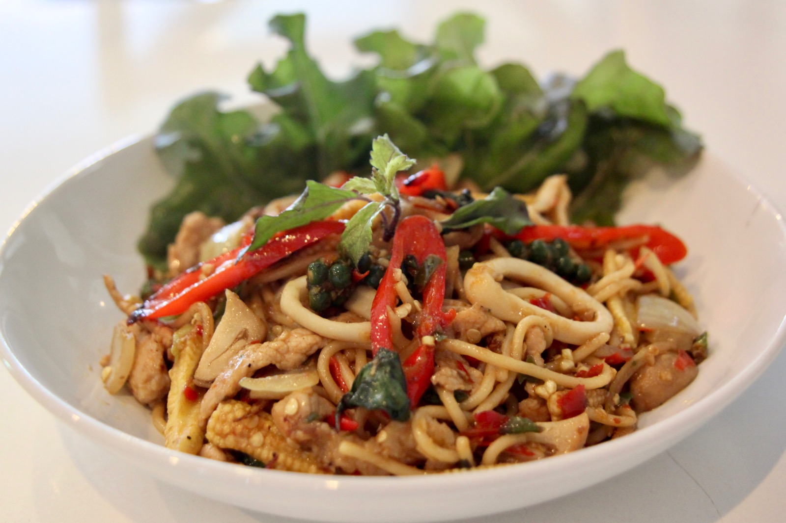 90Spaghetti Basil Seafood